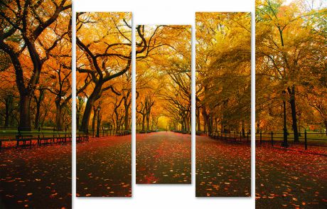 Модульная картина «Осенний парк 2»