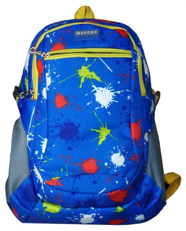 Рюкзак подростковый BEIFA с эргономичной спинкой 47х33х17 см, синий