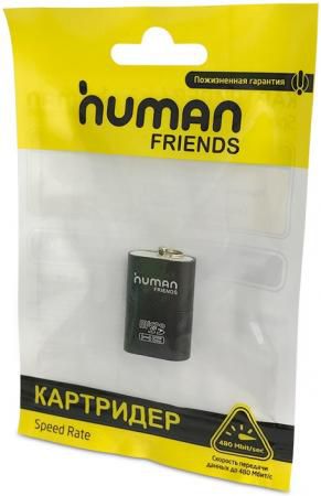 Картридер внешний CBR Human Friends Speed Rate Futuric Black MicroSD/T-Flash