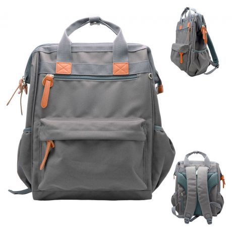 Рюкзак-сумка Action! деловой, 41х29,5х15 см, серый