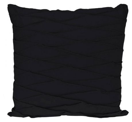 Подушка декоративная, черная, 45х45 см