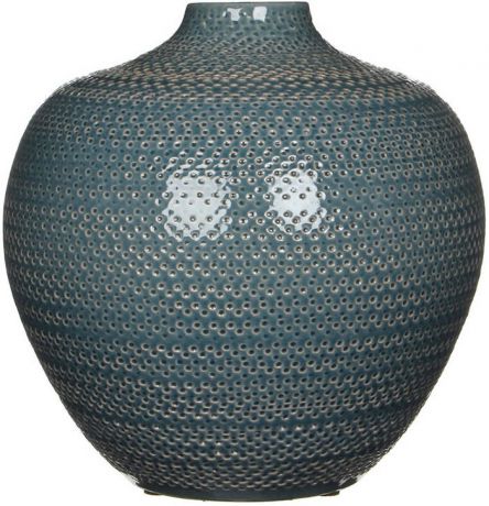 Ваза-бутылка Gabriel, голубая, 26х25 см