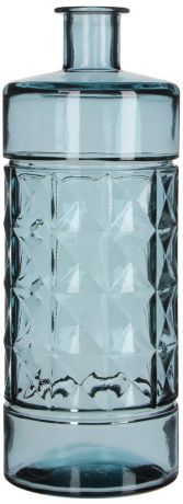 Ваза-бутылка Guan Diamond, голубая, 15х40 см