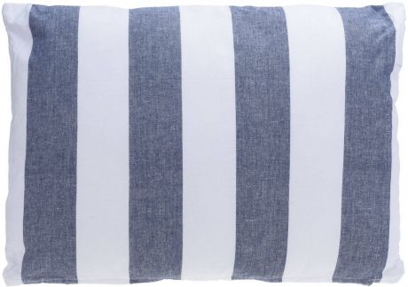 Подушка декоративная «Полоски», синяя, 60х45 см
