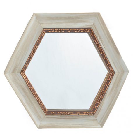 Зеркало шестигранник, 25х25х25 см