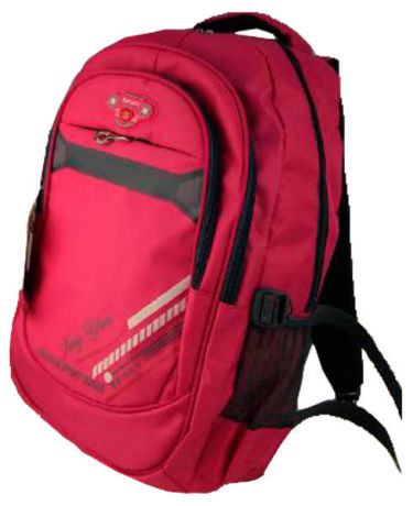 Рюкзак подростковый BEIFA с эргономичной спинкой 47х33х17 см, красный