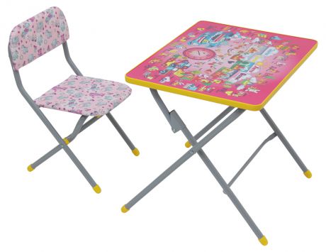 Комплект детской мебели Фея Досуг 201 «Алфавит оранж», стол+стул