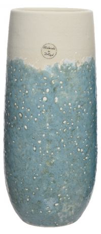 Ваза декоративная Decoris керамическая, зеленая, 18х40 см