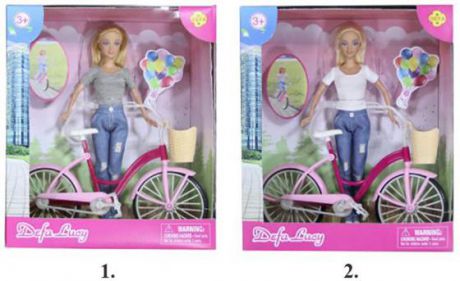 Кукла DEFA LUCY "Дефа Люси" - Летние прогулки с велосипедом 29 см ассортимент, 8361
