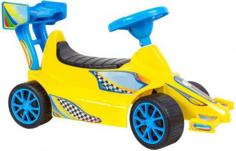 Каталка Rich Toys Гоночный Спорткар Super Sport 1 пластик от 10 месяцев желтый ОР894