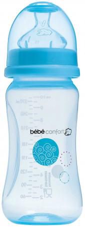 Бутылочка Bebe Confort серия Maternity PP, сил. соска для молока и воды, 270 мл, 0-12 мес., голубой