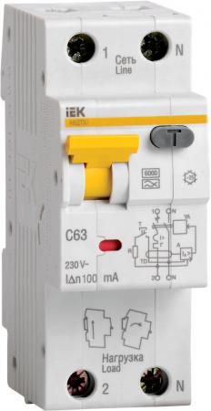 Выключатель автоматический дифференциального тока ИЭК 2п 16А/30мА C АВДТ 32 MAD22-5-016-C-30