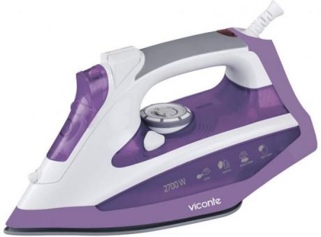Утюг Viconte VC-434 2700Вт белый фиолетовый