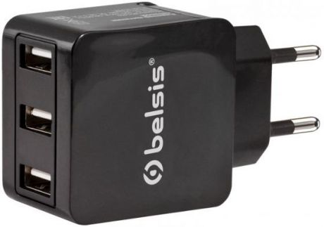 Сетевое зарядное устройство Belsis BS1403 3.1А 3 x USB черный