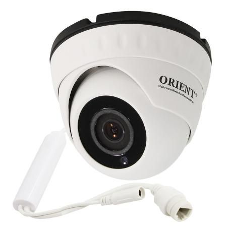 Камера IP ORIENT IP-950-OH1AP MIC CMOS 1/4" 2.8 мм 1280 x 720 H.264 RJ-45 PoE белый