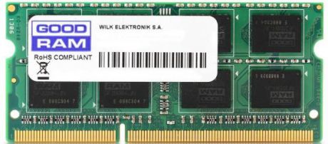 Оперативная память для ноутбука 8Gb (1x8Gb) PC4-17000 2133MHz DDR4 SO-DIMM CL15 Goodram GR2133S464L15S/8G