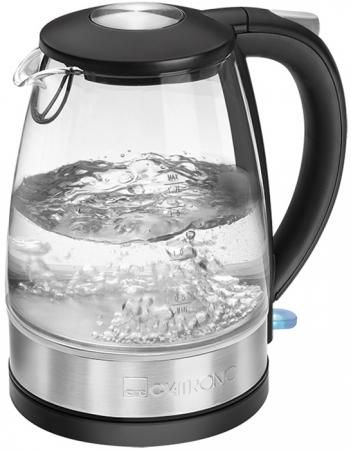 Чайник электрический Clatronic WKS 3680 G inox 2200 Вт Нержавеющая сталь прозрачный 1.7 л стекло