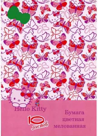 Цветная бумага Action! Hello Kitty A4 10 листов HKO-ACCP-10/10-2 в ассортименте