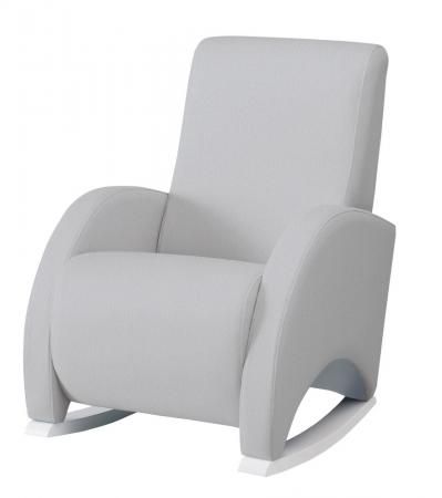 Кресло-качалка с Relax-системой Micuna Wing/Confort White Кожаная обивка(Цвет обивки: Leatherette Grey)
