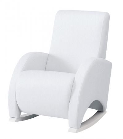 Кресло-качалка с Relax-системой Micuna Wing/Confort White Кожаная обивка(Цвет обивки: Leatherette White)