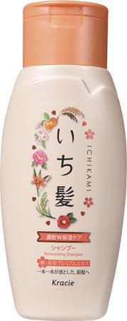 Шампунь Kracie Ichikami интенсивно увлажняющий для поврежденных волос с маслом абрикоса 150 мл