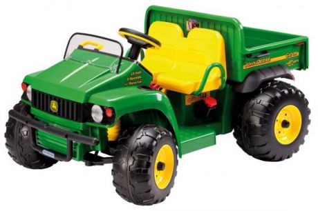 Каталка-машинка Peg Perego JD Gator HPX пластик от 3 лет на колесах зелено-желтый