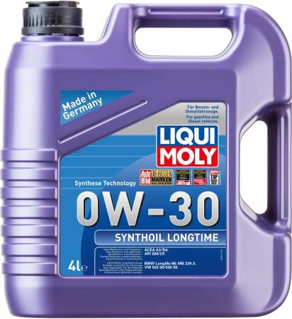Cинтетическое моторное масло LiquiMoly Synthoil Longtime 0W30 4 л 7511