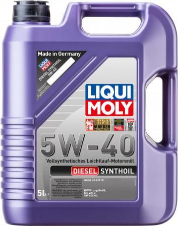 Cинтетическое моторное масло LiquiMoly Diesel Synthoil 5W40 5 л 1927