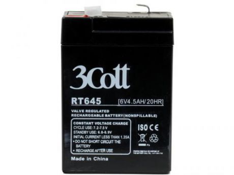 Батарея 3Cott 6V 4.5Ah