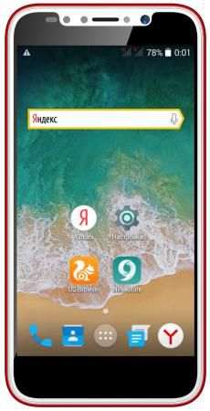 Смартфон ARK Benefit S504 красный 5" 4 Гб Wi-Fi GPS 3G