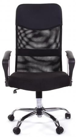 Кресло Русские кресла РК 160 15-21 обивка сиденье ткань стандарт черная спинка сетка черная