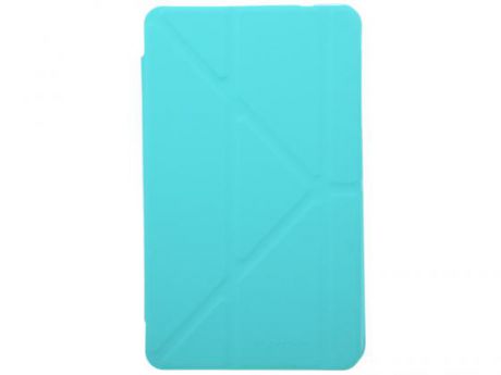 Чехол IT BAGGAGE для планшета SAMSUNG Galaxy Tab4 8" Hard case искусственная кожа бирюзовый с тонированной задней стенкой ITSSGT4801-6