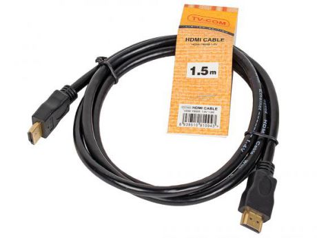 Кабель HDMI 1.5м VCOM Telecom V1.4+3D CG150S-1.5M