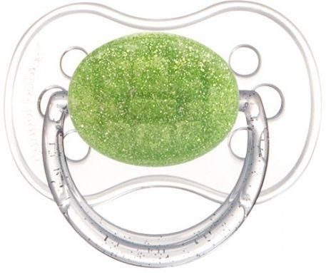 Пустышка круглая Canpol Moonlight латекс, 6-18 мес., арт. 22/617 цвет зеленый