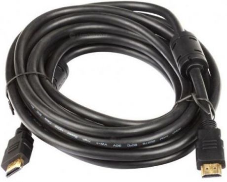 Кабель HDMI-19M --- HDMI-19M ver 2.0+3D/Ethernet,2 фильтра 5m Telecom <TCG200F-5M>