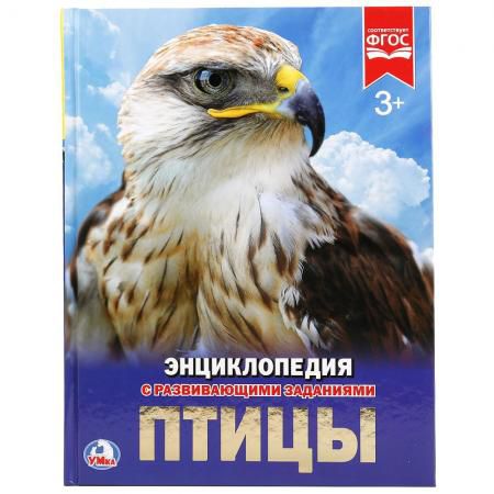 "УМКА". ПТИЦЫ (ЭНЦИКЛОПЕДИЯ А4). ТВЕРДЫЙ ПЕРЕПЛЕТ. БУМАГА МЕЛ., 48 стр., 197Х255 ММ. в кор.15шт