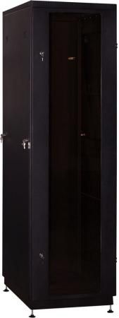 Шкаф 19" напольный 22U 600x800, дверь со стеклом, чёрный, 3ч, NT PRACTIC 2 MG22-68 B