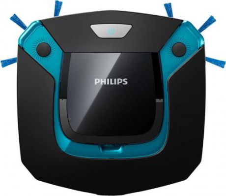 Робот-пылесос Philips SmartPro Easy FC8794/01 сухая влажная уборка чёрный синий