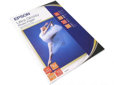 Бумага Epson А4 300 г/кв.м Ultra Glossy Photo Paper S041927 15л