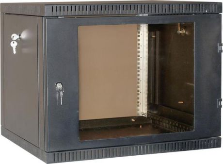 Шкаф 19" настенный 15U 600x650, дверь стекло-металл, чёрный, NT WALLBOX 15-66 B