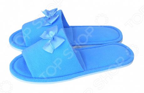 Тапочки с открытым носком Dream Time SL-158. Цвет: голубой