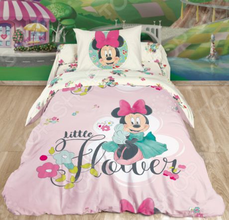 Детский комплект постельного белья Minnie Mouse. Little Flower