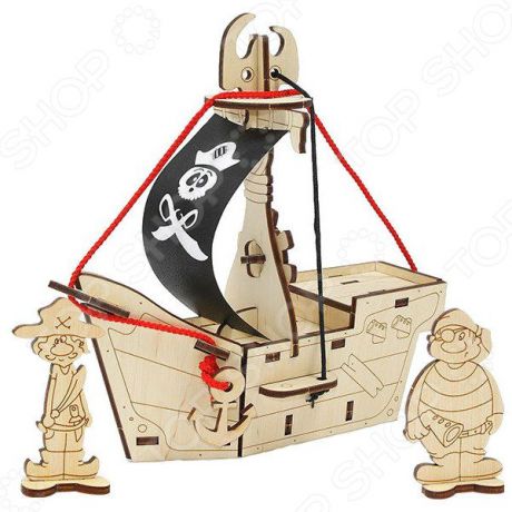 Игрушка-конструктор WOODY «Пиратский корабль: Карамба»