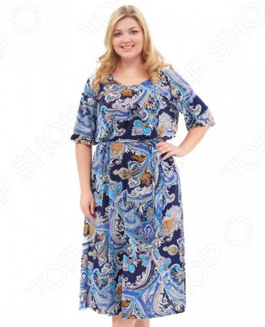 Платье Лауме-стиль «Восточная красавица». Цвет: васильковый