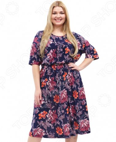 Платье Лауме-стиль «Цветочное счастье». Цвет: красный