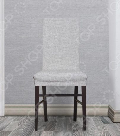 Комплект натяжных чехлов на стул Еврочехол «Андреа». Цвет: карамельный