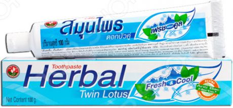 Зубная паста антибактериальная Twin Lotus Herbal Fresh&Cool