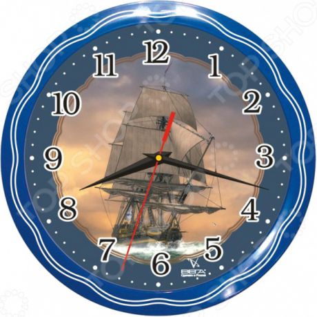 Часы настенные Вега П 1-1074/7-13 «Фрегат»