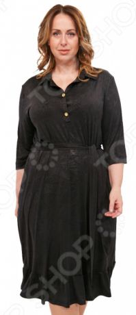Платье Laura Amatti «Бархатная леди». Цвет: черный