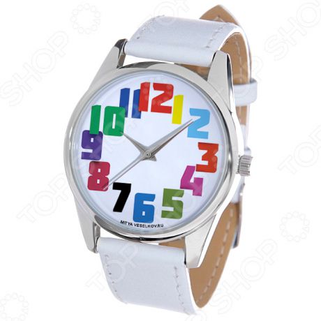 Часы наручные Mitya Veselkov «Цветные числа»